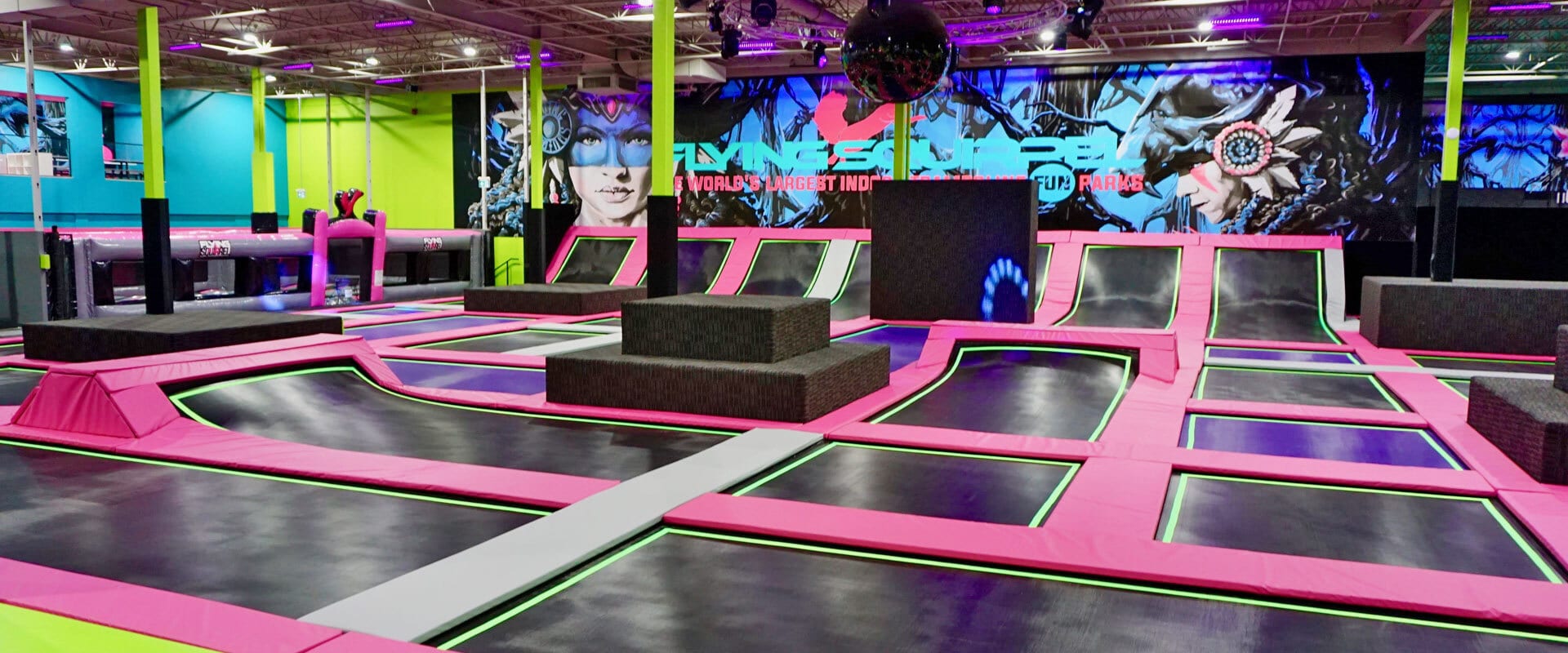 Indoor Trampoline Park South Calgary Flying Squirrel